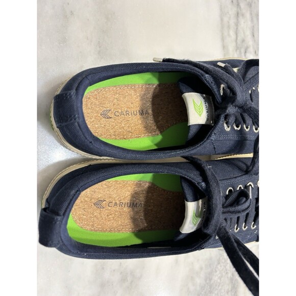 Cariuma Rio Brazil Low Navy Canvas Sneakers Shoe Mens 12 Women’s 13.5 Blue - Picture 8 of 12